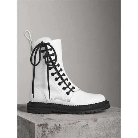 burberry white boots|burberry boots for women.